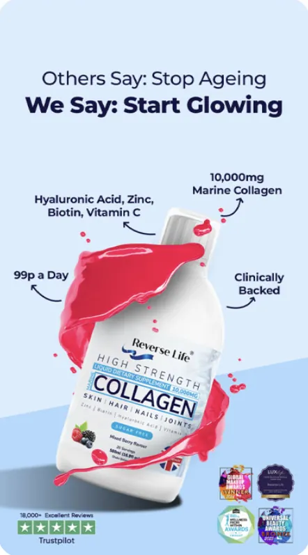 Reverse Life ad: Others say stop ageing, we say start glowing